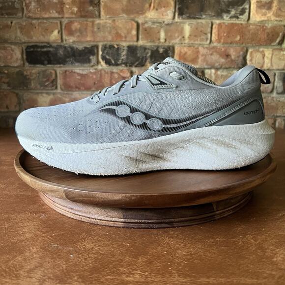 Saucony Triumph 22 Men's 11.5 Gray Road Running Walking Sneaker Shoes - Picture 1 of 16